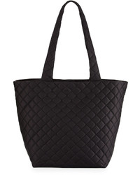 Sutton Quilted Nylon Tote Bag Black