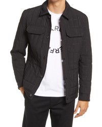 KARL LAGERFELD PARIS All Over Log Shirt Jacket