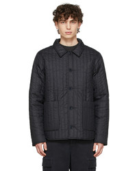 Officine Generale Black Quilted Theo Jacket