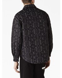 Palm Angels Monogram Quilted Shirt Jacket