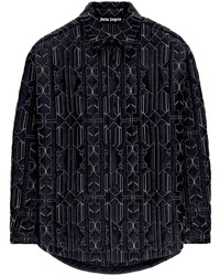 Palm Angels Monogram Quilted Shirt Jacket