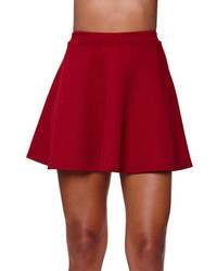La Hearts Quilted Skater Skirt