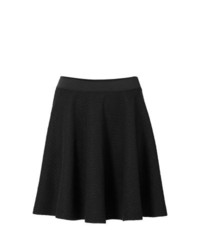 Rainbow Quilted Skater Skirt In Black Size 1820