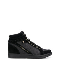Versace Jeans Glitter Quilted Hi Top Sneakers