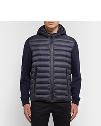 Prada Virgin Wool And Quilted Shell Down Hooded Jacket