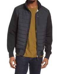Parajumpers Elliot Water Repellent Mixed Media Puffer Jacket In Black At Nordstrom