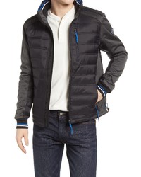 Point Zero Quilted Mixed Media Jacket