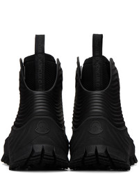 Moncler Black Aqua High Rain Boots
