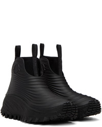 Moncler Black Aqua High Rain Boots