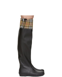 Burberry Black Freddie Rain Boots