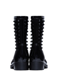 Valentino Black Garavani Tonal Rain Boots