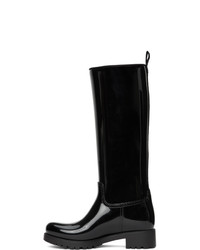 Moncler Black Rubber Ginger Tall Boots