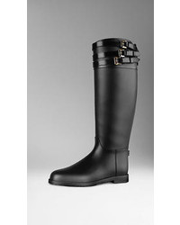 Burberry Belted Equestrian Rain Boots, $375 | Burberry | Lookastic