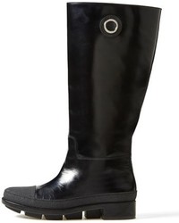 Balenciaga Calfskin Leather Rain Boot