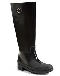 Balenciaga Calfskin Leather Rain Boot