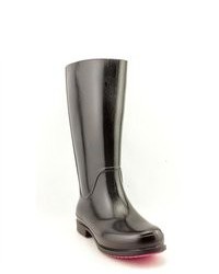 Crocs Wellie Black Rubber Rain Boots
