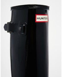 Hunter Original Refined Black Gloss Tall Wellington Boots