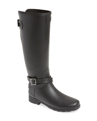 Hunter Refined Adjustable Back Knee High Waterproof Rain Boot