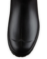 Saint Laurent Sequined Rubber Rain Boot Noir