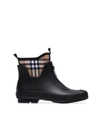 Burberry Vintage Check Neoprene And Rubber Rain Boots