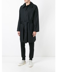 Ann Demeulemeester Grise Belted Raincoat Black