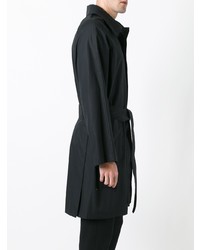Ann Demeulemeester Grise Belted Raincoat Black