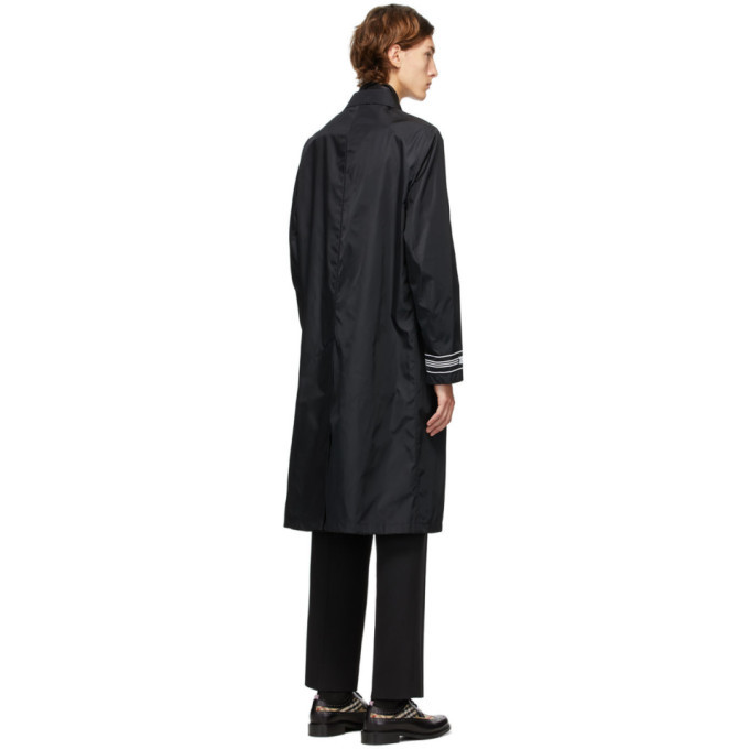 Burberry Black And White Keats Coat, $2,550 | SSENSE | Lookastic