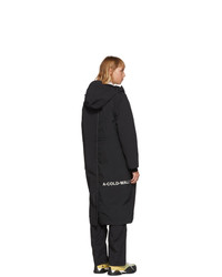 A-Cold-Wall* Black Contrast Stitch Windbreaker Coat