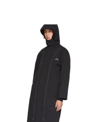 A-Cold-Wall* Black Contrast Stitch Windbreaker Coat