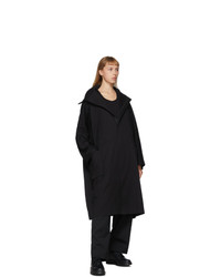 Yohji Yamamoto Black Cotton Coat