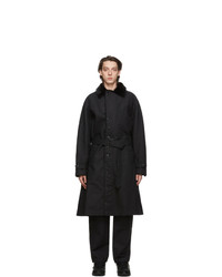 Engineered Garments Black Double Cloth Storm Coat