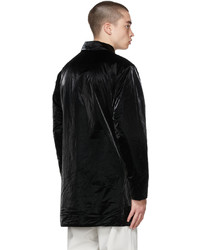 Rains Black Drifter Mac Coat