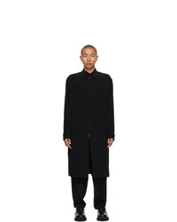 Yohji Yamamoto Black Fastener Coat