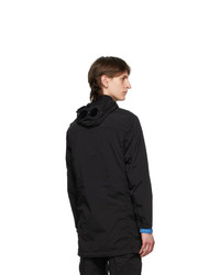 C.P. Company Black Goggles Hooded Coat