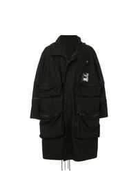 Undercover Black Graphic Raincoat