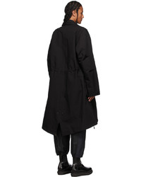 Sacai Black Kaws Edition Fishtail Coat