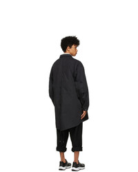 Fumito Ganryu Black Lapelled Mods Coat