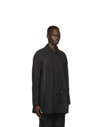 Kiko Kostadinov Black Marcel Double Zip Coat