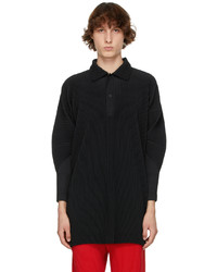 Homme Plissé Issey Miyake Black Monthly Color March Polo Coat