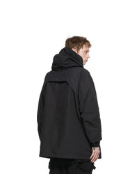 Julius Black Ox Hooded Coat