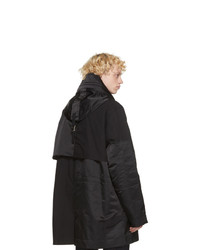 Sacai Black Oxford Coat