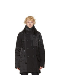 Sacai Black Oxford Coat