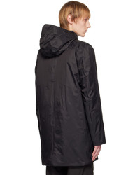 Rains Black Padded Coat