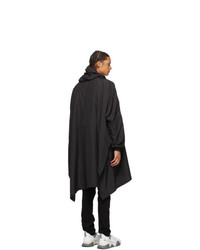 Versace Underwear Black Pullover Rain Coat