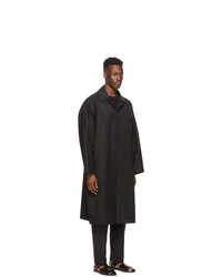 LE17SEPTEMBRE Black Twill Oversized Coat