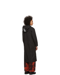Kenzo Black Waterproof Parka Raincoat