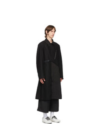 Y-3 Black Wool Ch1 Coat
