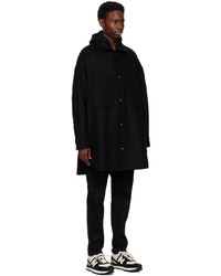 MAISON KITSUNÉ Black Wool Coat
