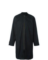 Ann Demeulemeester Grise Bomber Style Mid Raincoat Black