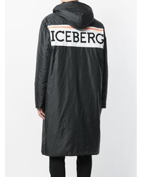 Iceberg Logo Patch Hooded Coat